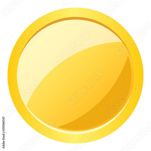 1つのシンプルなゴールドのコイン