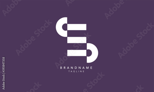 Alphabet letters Initials Monogram logo ES, SE, E and S