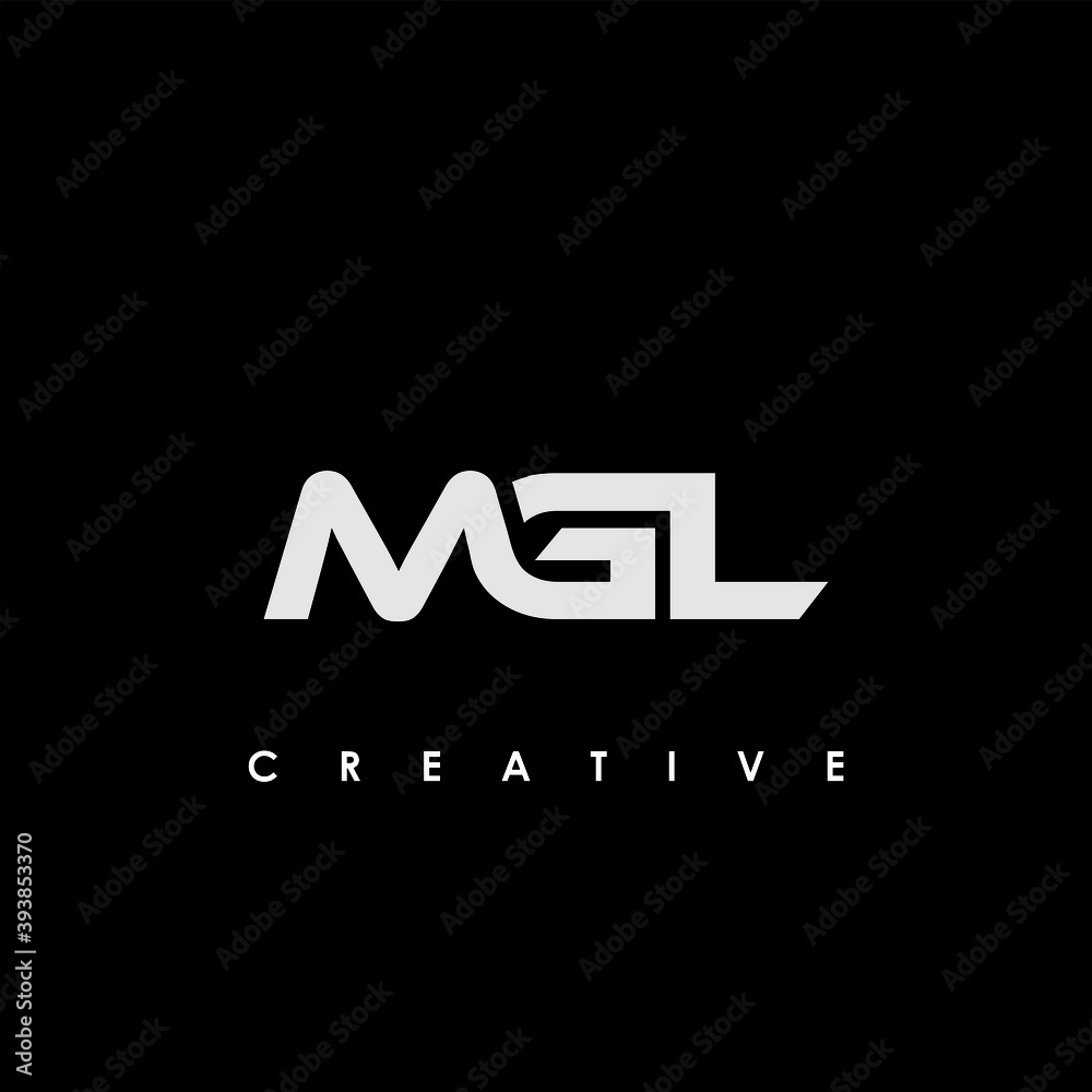 MGL Letter Initial Logo Design Template Vector Illustration Stock