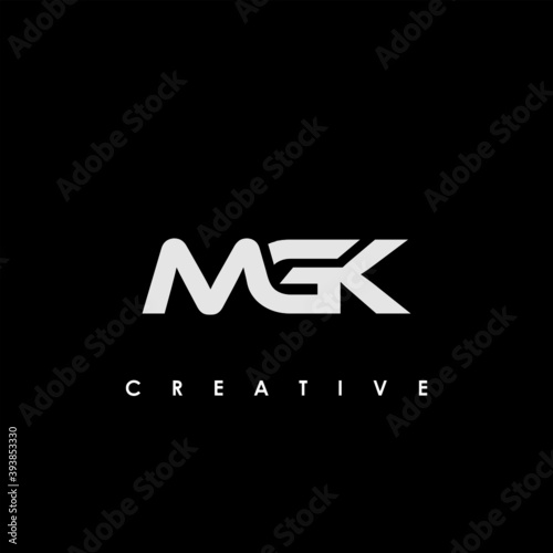 MGK Letter Initial Logo Design Template Vector Illustration	
 photo