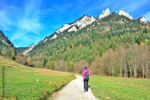 The Three Crowns massif in The Pieniny Mountains range.
