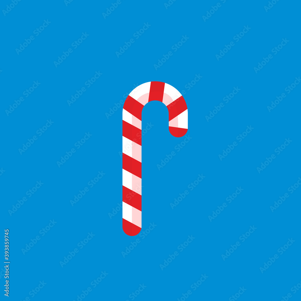 candy cane christmas candy. Vector candy cane christmas candy. Vector