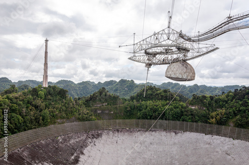 Arecibo radio telescope in Puerto Rico photo