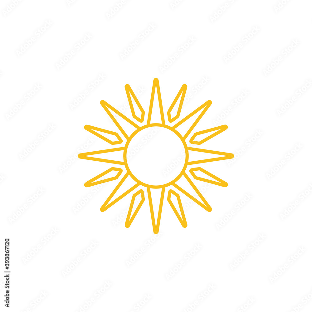 Sun icon. summer symbol vector illustration Sun icon. summer symbol vector illustration