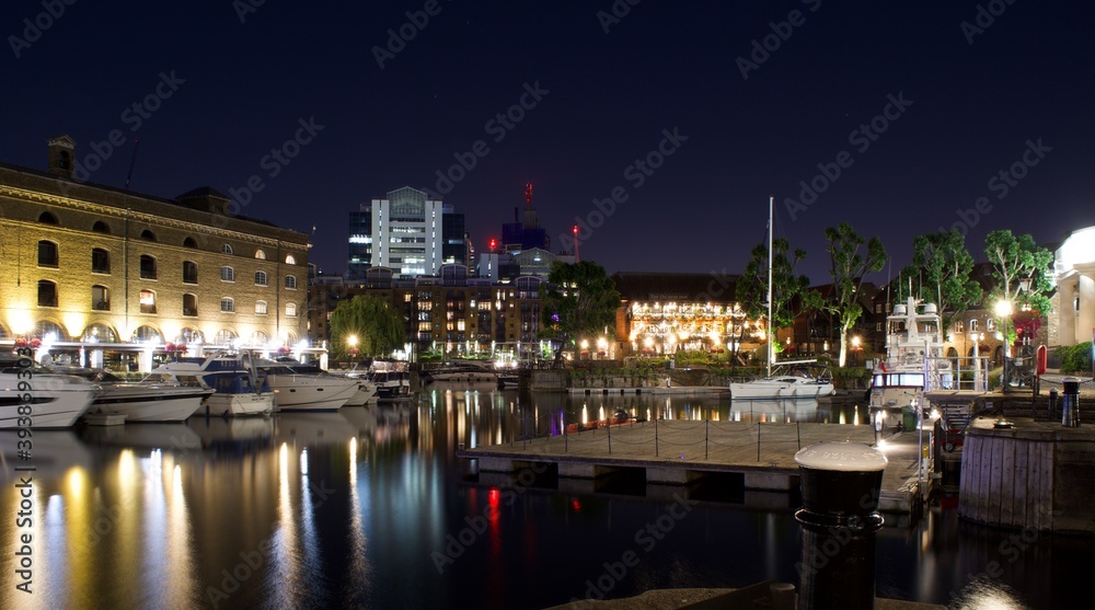 St Katherine's Dock at Night
