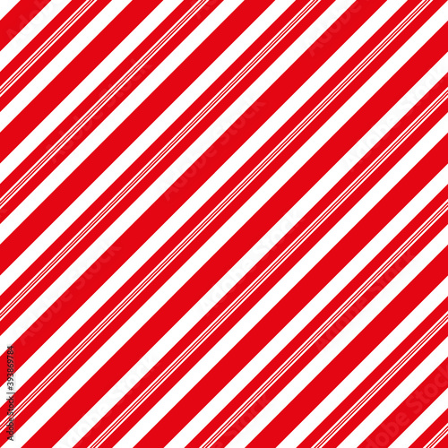 Christmas candy cane stripes seamless red and white pattern for holiday background
