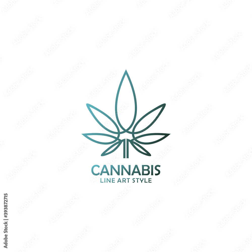 CBD Cannabis Marijuana Hemp Pot leaf logo Icon Design. Design inspiration CBD Cannabis Marijuana Hemp Pot leaf logo Icon Design. Design inspiration