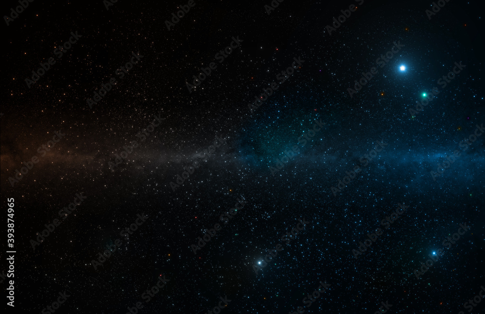 Fototapeta premium Background with stars 3D Illustration