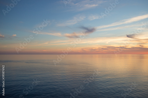 Flying Seagull at Beach Sunset at The Sea © Alfira