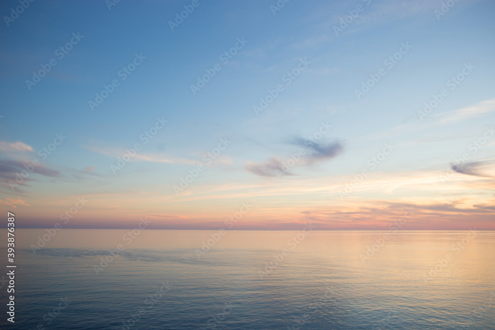 Flying Seagull at Beach Sunset at The Sea Flying Seagull at Beach Sunset at The Sea