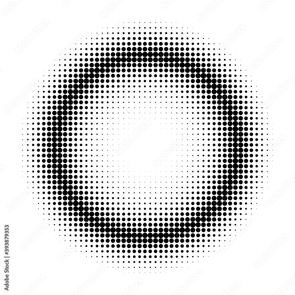 Black halftone circles. Pop art texture made of spots. Vector round dots gradient. Black halftone circles. Pop art texture made of spots. Vector round dots gradient.
