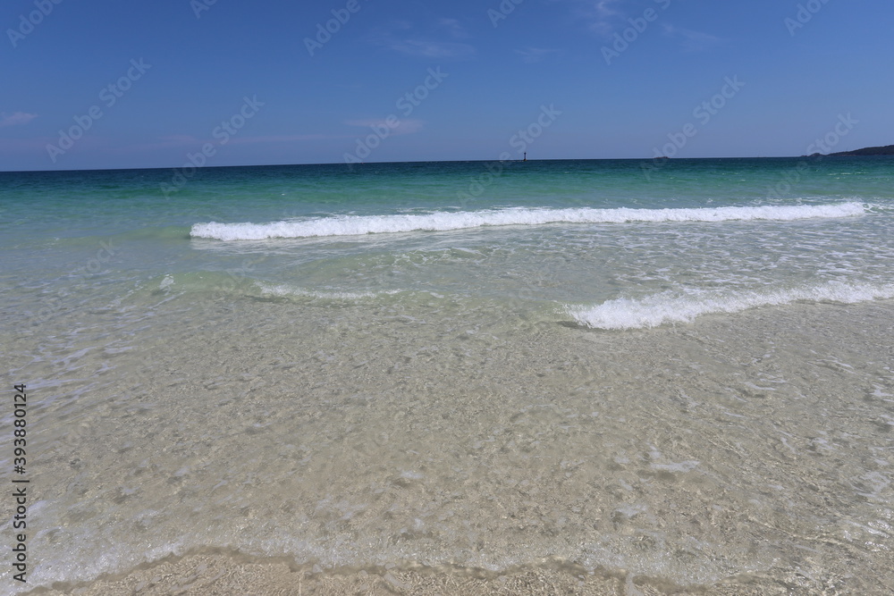 Fototapeta premium Sandy beaches on the seashore of thailand