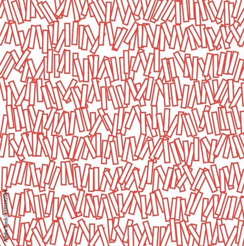 pattern with red strips on white surface