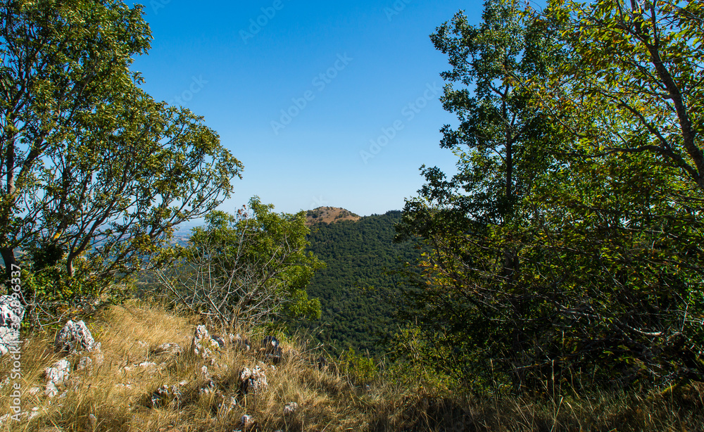 Lungo il sentiero 109AG da Poggio San Romualdo a Castelletta nelle Marche Lungo il sentiero 109AG da Poggio San Romualdo a Castelletta nelle Marche