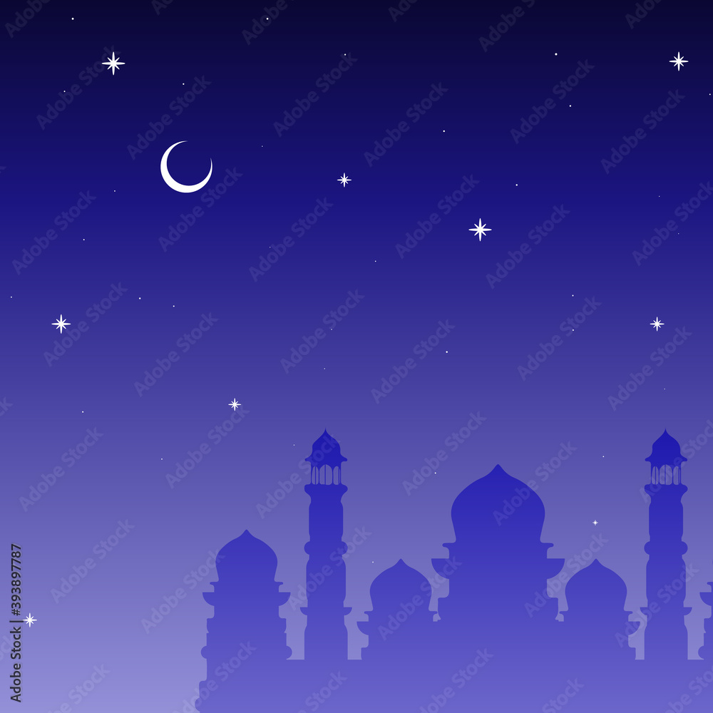 Naklejka premium Maulid nabi muhammad, vector art illustration.