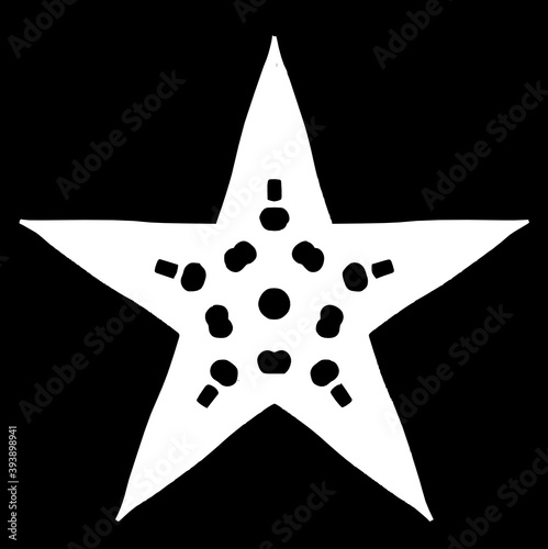 Abstract five-pointed star