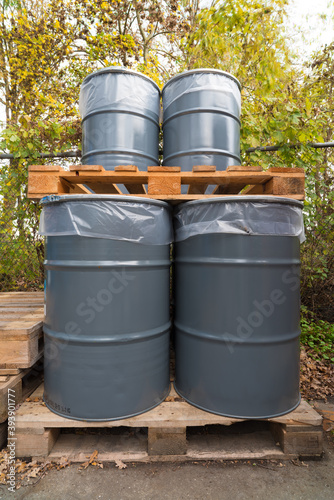 oil barrels storage