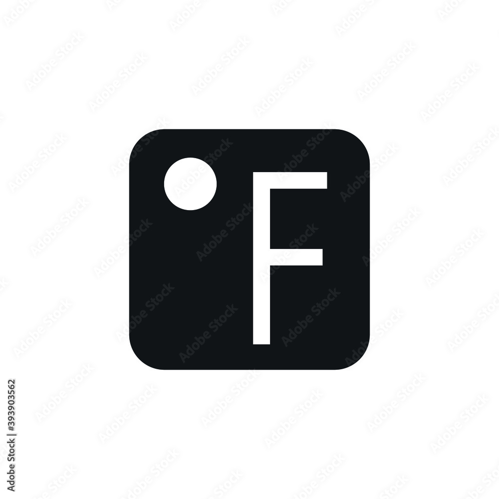 Icon vector graphic of fahrenheit temperature, good for template symbol Icon vector graphic of fahrenheit temperature, good for template symbol
