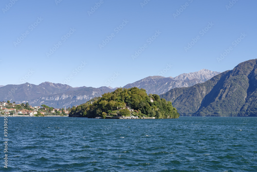 Comacina small island on the Lake Como, Province of Como, Lombardy region, Northern Italy