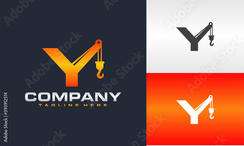 initial Y crane logo