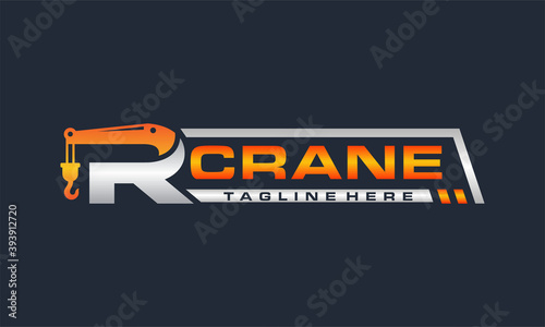 initial R crane logo