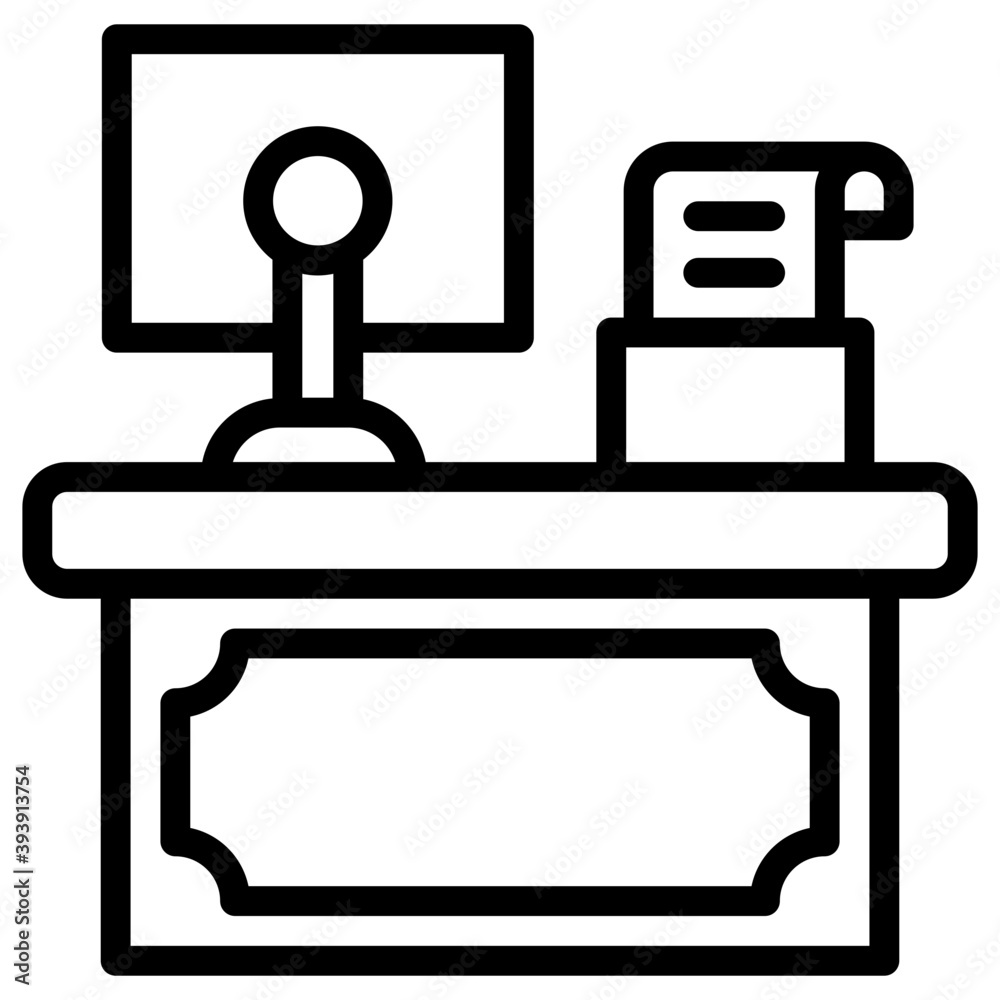 Cashier Working Table 