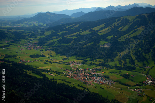 Alpenlandschaft in Süddeutschland 28.8.2020