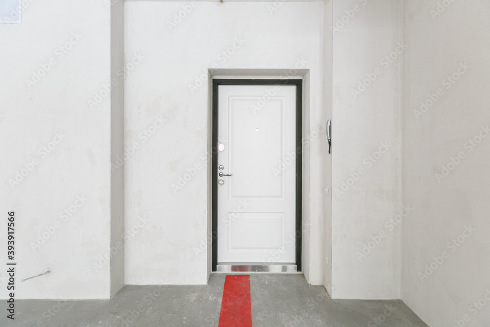 Russia, Moscow, november 14, 2020, interior of the apartment without decoration in gray colors Russia, Moscow, november 14, 2020, interior of the apartment without decoration in gray colors