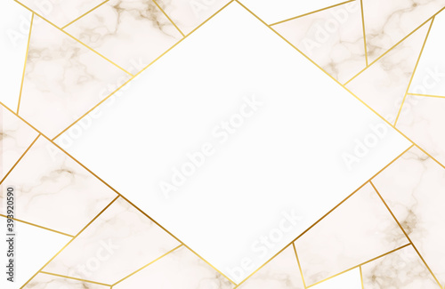 Luxury background, Abstract marble decoration, golden pattern. Luxury White Gold Marble texture background vector. Panoramic Marbling texture design