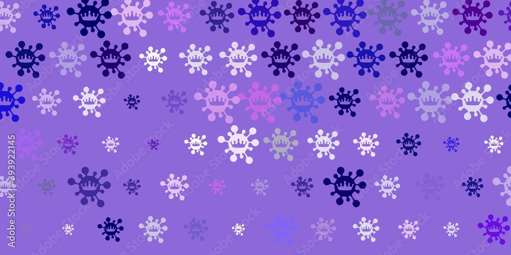 Light Purple, Pink vector texture with disease symbols. Light Purple, Pink vector texture with disease symbols.