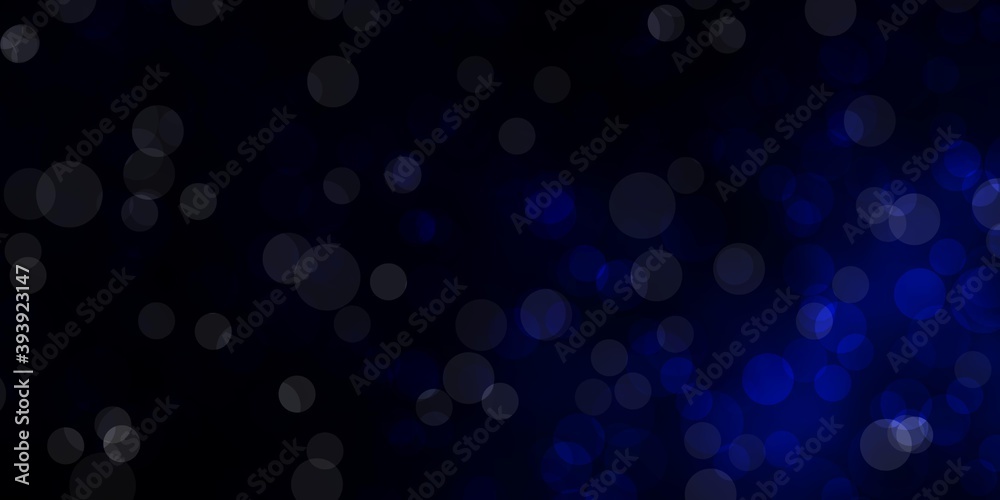 Dark BLUE vector backdrop with dots.