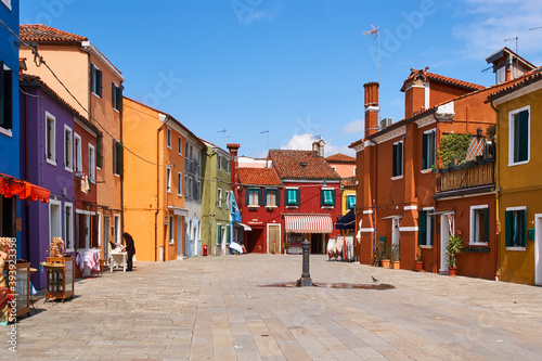 Burano island, Veneto, Venice, Italy, Europe