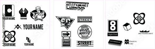 Black and white vector illustration for print tshirt