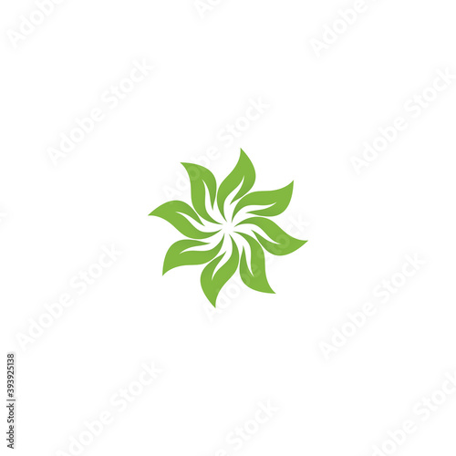 Leaf ecology Logo Template vector