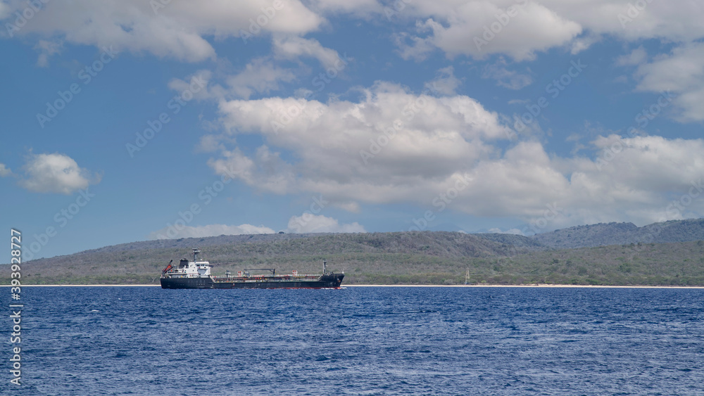 Oil/Chemical tanker at Bali strait, Indonesia
