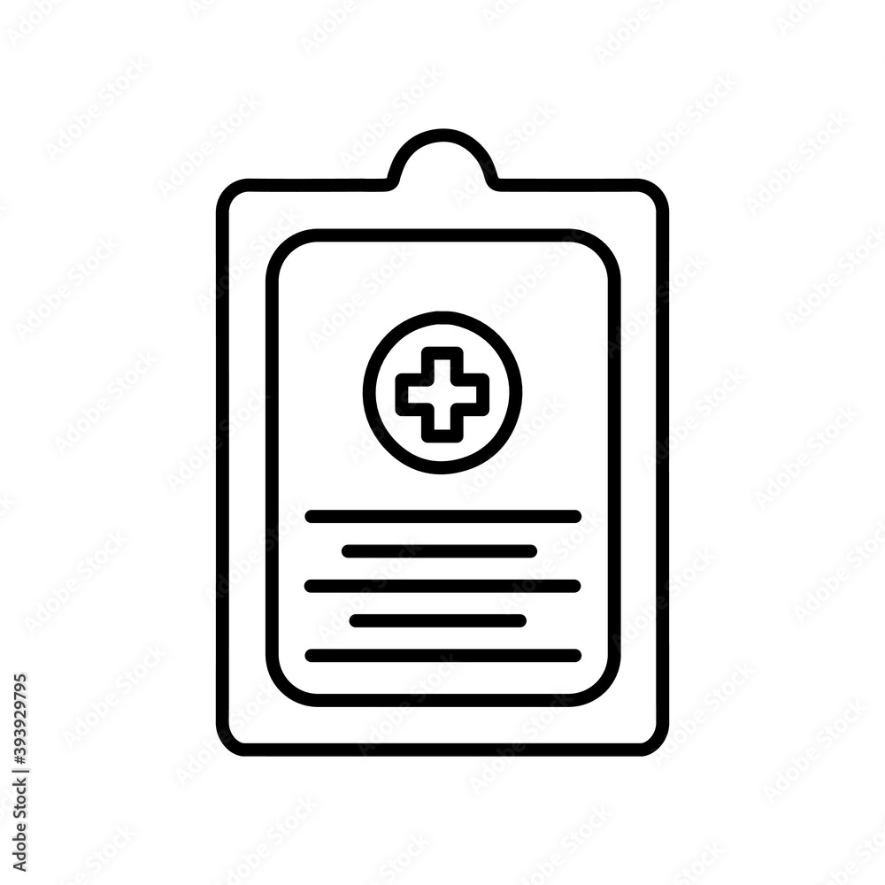 Medical Patient Test Report line icon Medical Patient Test Report line icon