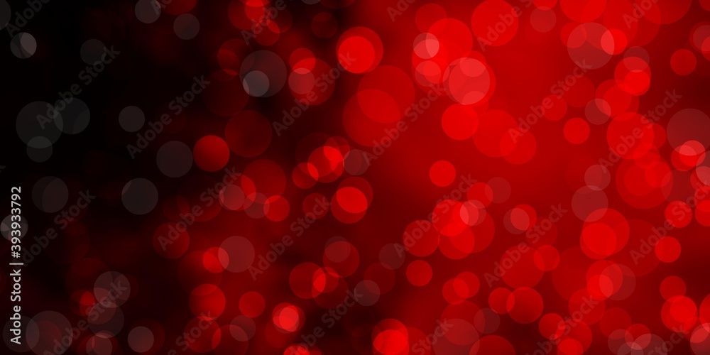 Dark Orange vector background with bubbles. Dark Orange vector background with bubbles.