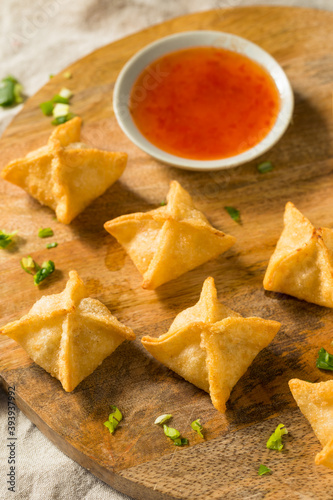 Homemade Fried Crab Rangoon Wontons