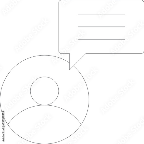 Business & Technology line for user and avatar