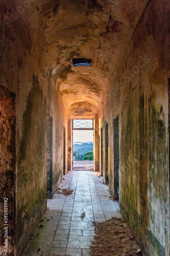 inside the tunnel  lost place in Italy by sunrise