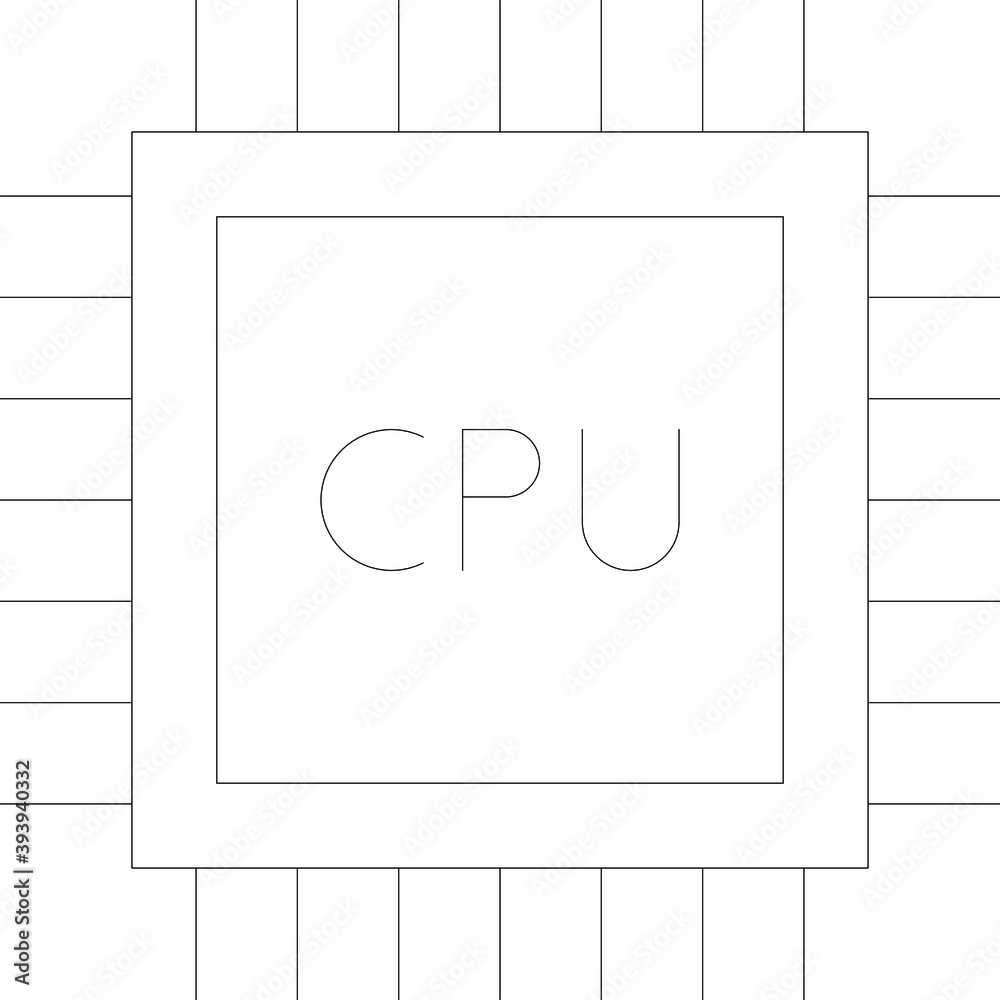 Business & Technology line for CPU and processor Business & Technology line for CPU and processor