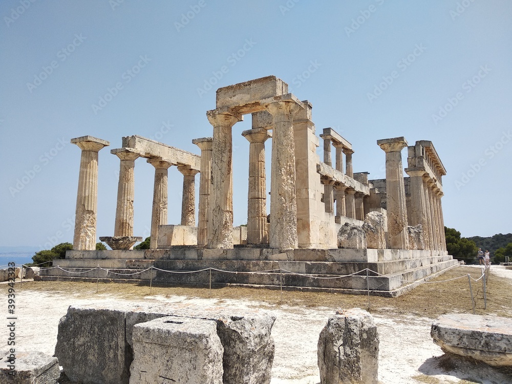 The Temple of Aphaia, Aegina island, Greece