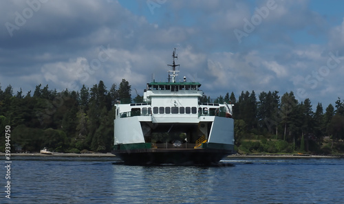 Slika na platnu Washington State ferry underway in Puget Sound