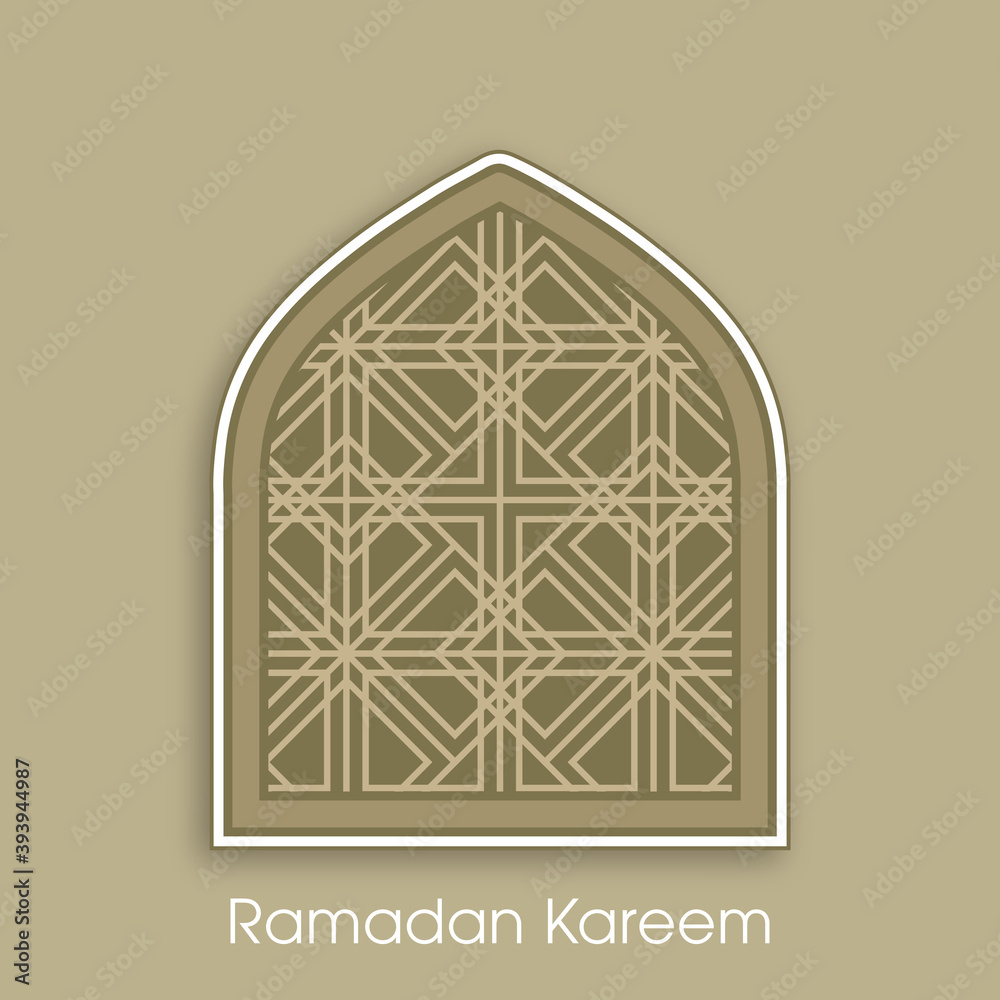 Ramadan Kareem greeting card or the Muslim festival occasion.