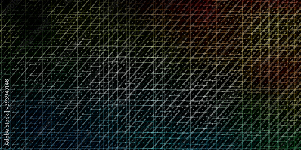 Obraz premium Dark Blue, Green vector pattern with lines.