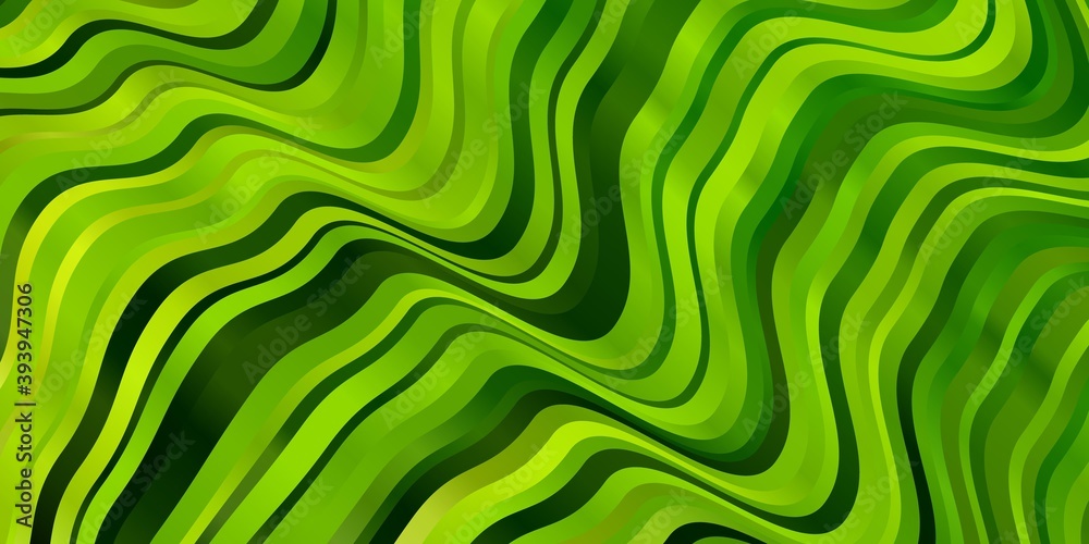 custom made wallpaper toronto digitalLight Green, Yellow vector background with wry lines.