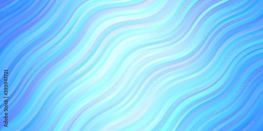 Light BLUE vector layout with curves.
