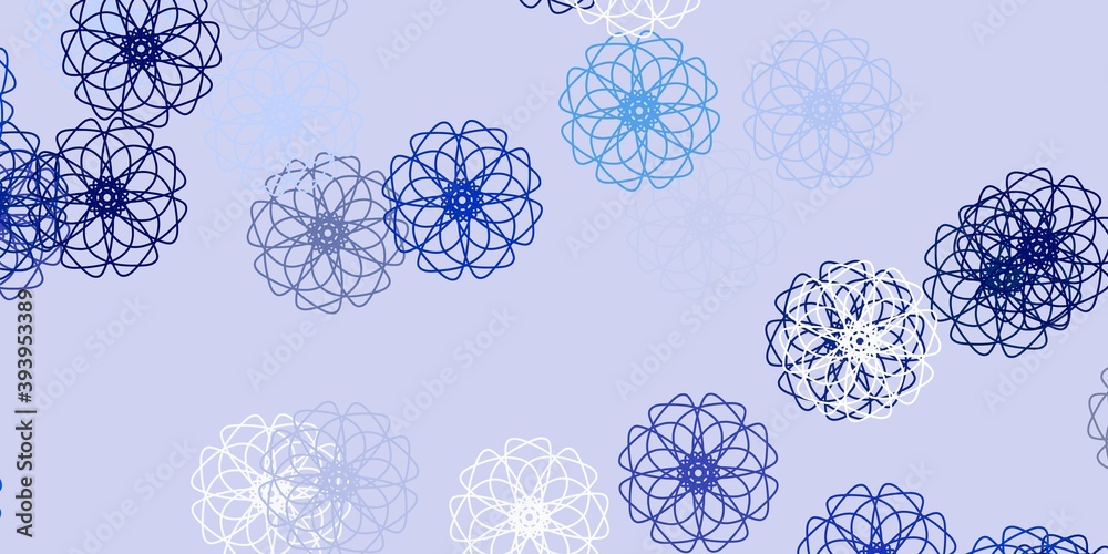 Light pink, blue vector natural backdrop with flowers. Light pink, blue vector natural backdrop with flowers.