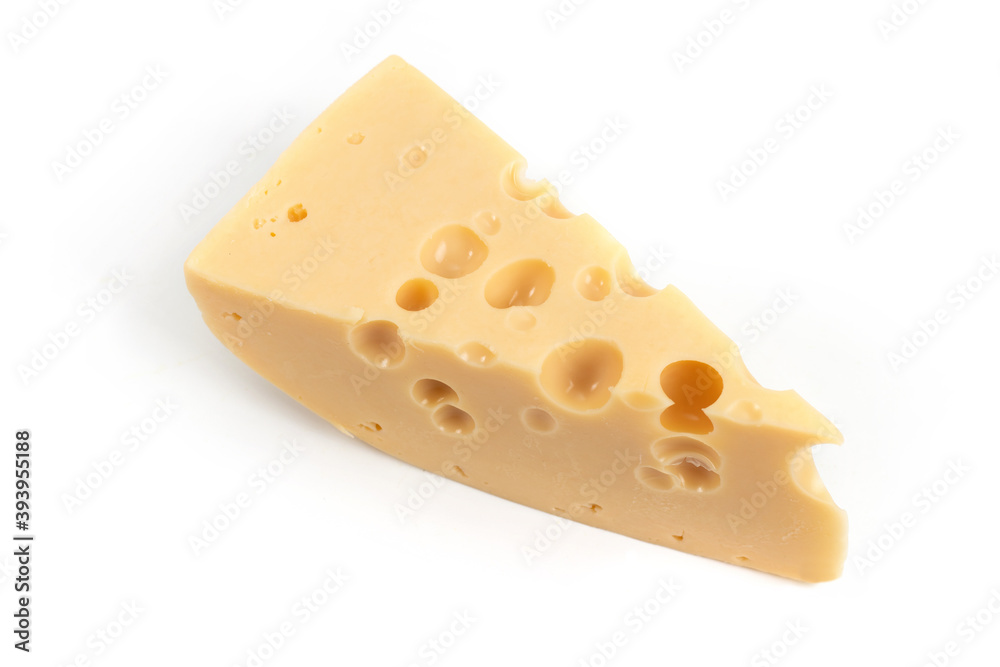 iece of cheese isolated on white background iece of cheese isolated on white background