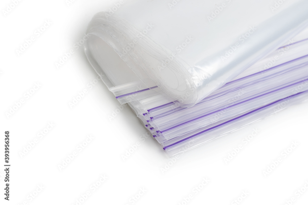 transparent plastic pack. isolated over white background transparent plastic pack. isolated over white background
